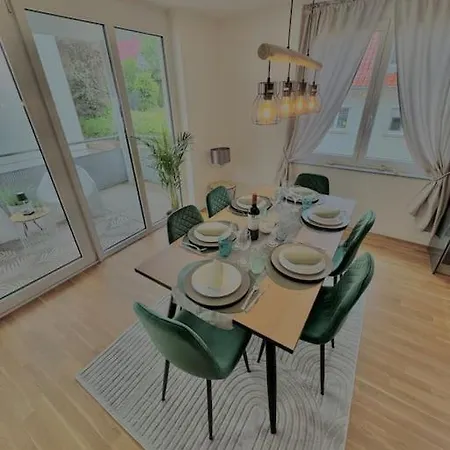 4-zimmer-apartment - Messe - Airport - Tiefgarage - 3-schlafzimmer - Kueche 아파트 *