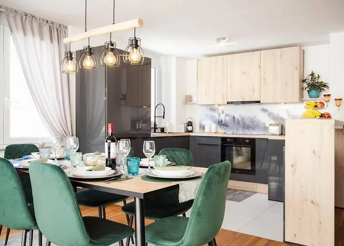 4-zimmer-apartment - Messe - Airport - Tiefgarage - 3-schlafzimmer - Kueche